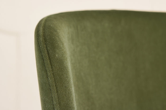 Fjôrd - Eetkamerstoel Groen Velvet - Modesto - Set van 2