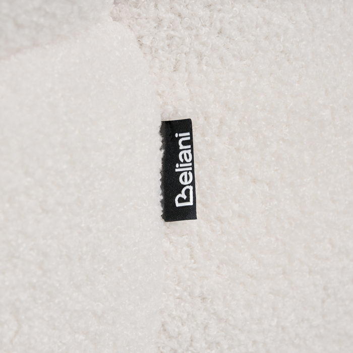 Beliani - CALIENTE - Poef - Gebroken wit - Bouclé