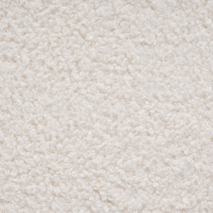 Beliani - CALIENTE - Poef - Gebroken wit - Bouclé