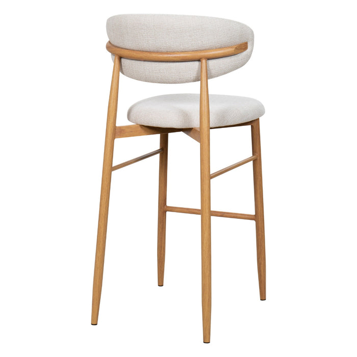 Giga Meubel - Barkruk Alexia Beige|Naturel - Set van 2