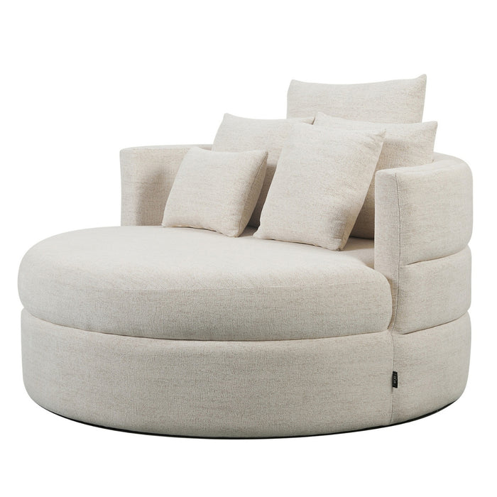 DÉJA Living - Loveseat Beige Stof - 124x124x84cm - Miles