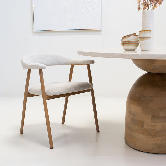 Giga Meubel - Eetkamerstoel Naturel - Mila - Set van 2