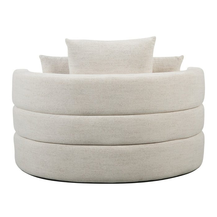 DÉJA Living - Loveseat Beige Stof - 124x124x84cm - Miles