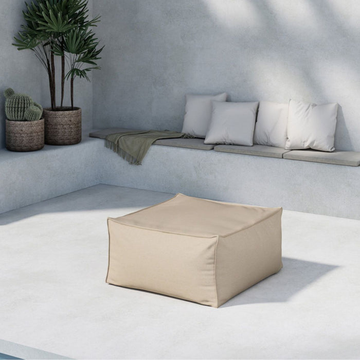 Fjôrd - Poef Beige Stof - 85x85x40cm - Rambo