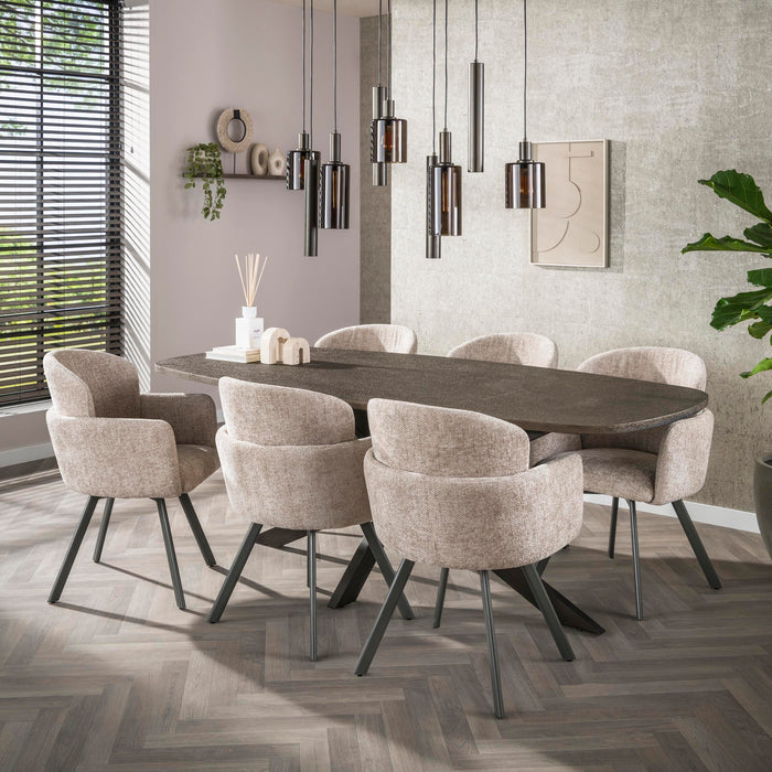 Hoyz Collection - Armstoel Embrace Draaibaar Verpakt Per 2 - Zand