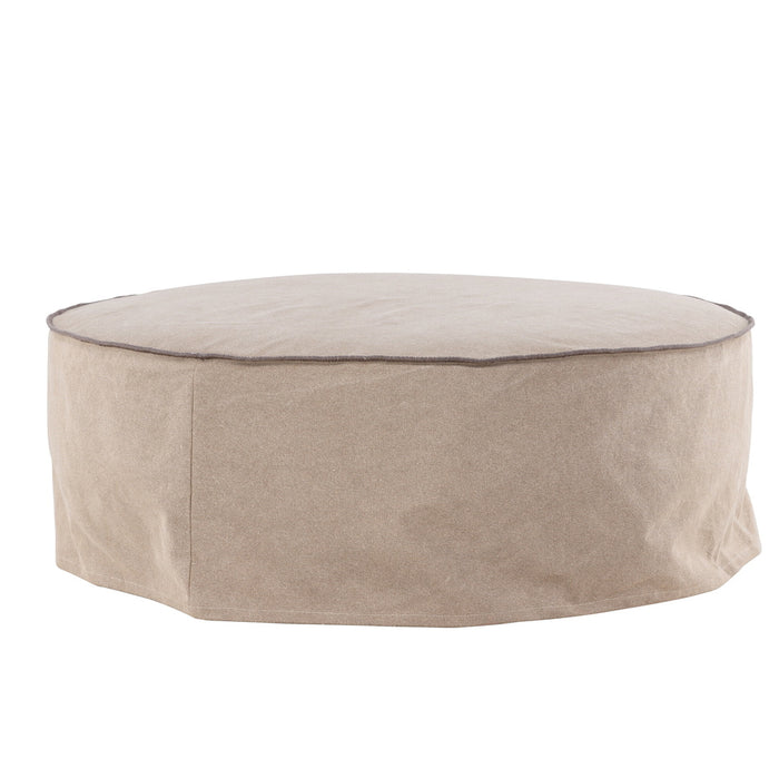 Fjôrd - Ottoman Bruin Stof - 101x101x37cm - Vindö