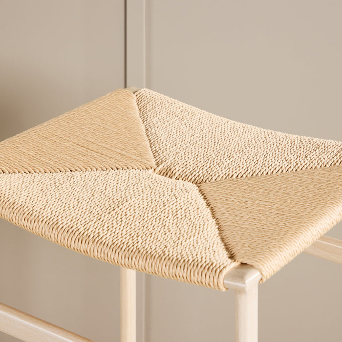 Fjôrd - Barstoel Beige Touw - Polly - Set van 2