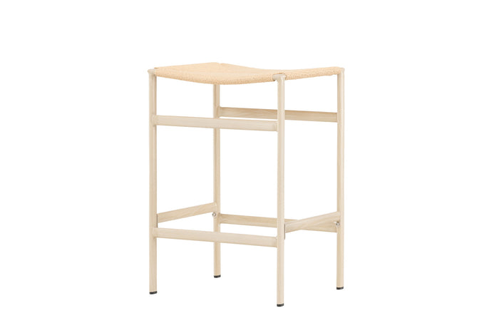 Fjôrd - Barstoel Beige Touw - Polly - Set van 2