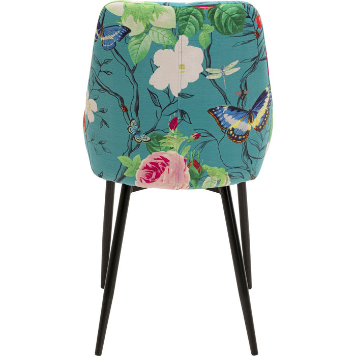 Stoel East Side Flower Fever blauw Kare Design