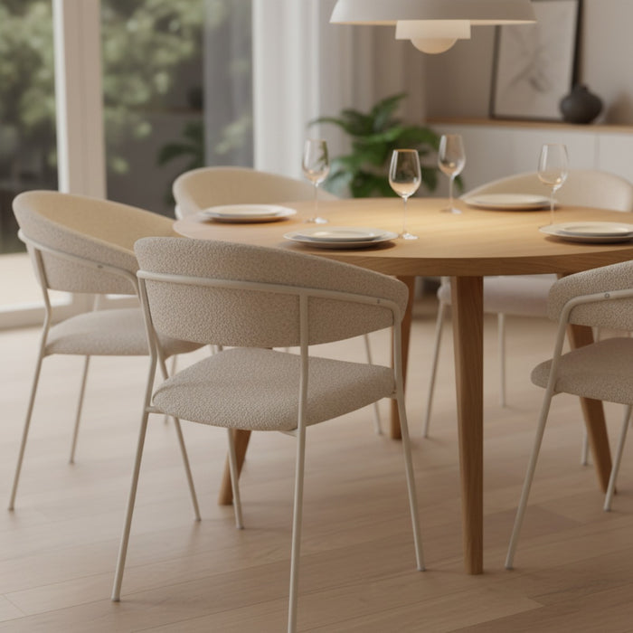 Giga Meubel - Eetkamerstoel Beige|Off White - Zeri - Set van 2