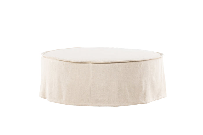 Fjôrd - Ottoman Beige Stof - 101x101x37cm - Vindö