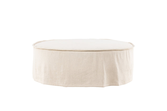 Fjôrd - Ottoman Beige Stof - 101x101x37cm - Vindö