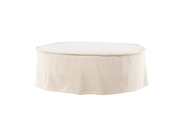 Fjôrd - Ottoman Beige Stof - 101x101x37cm - Vindö