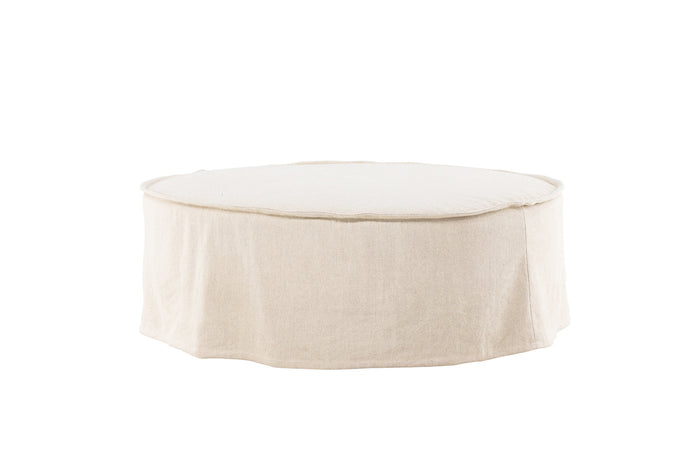 Fjôrd - Ottoman Beige Stof - 101x101x37cm - Vindö