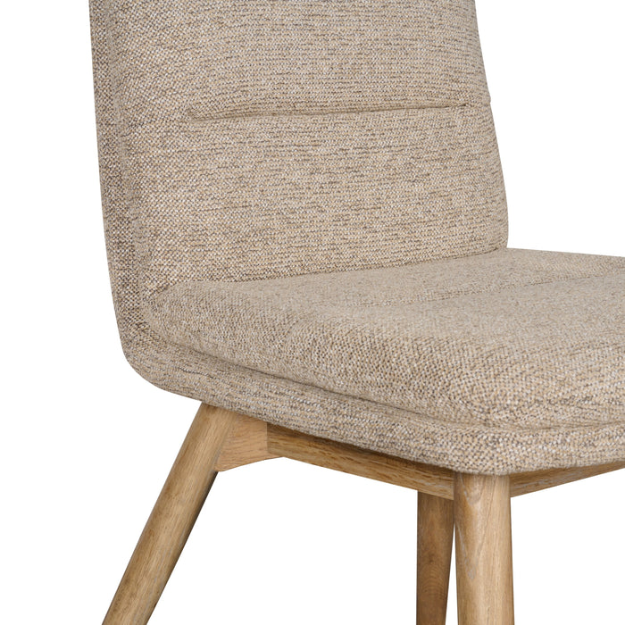 Eetkamerstoel Malaga - Beige - Polyester