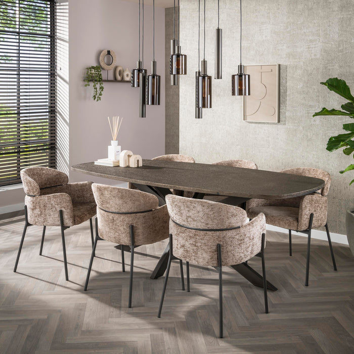 Hoyz Collection - Armstoel Curva Verpakt Per 2 - Hoven Champagne