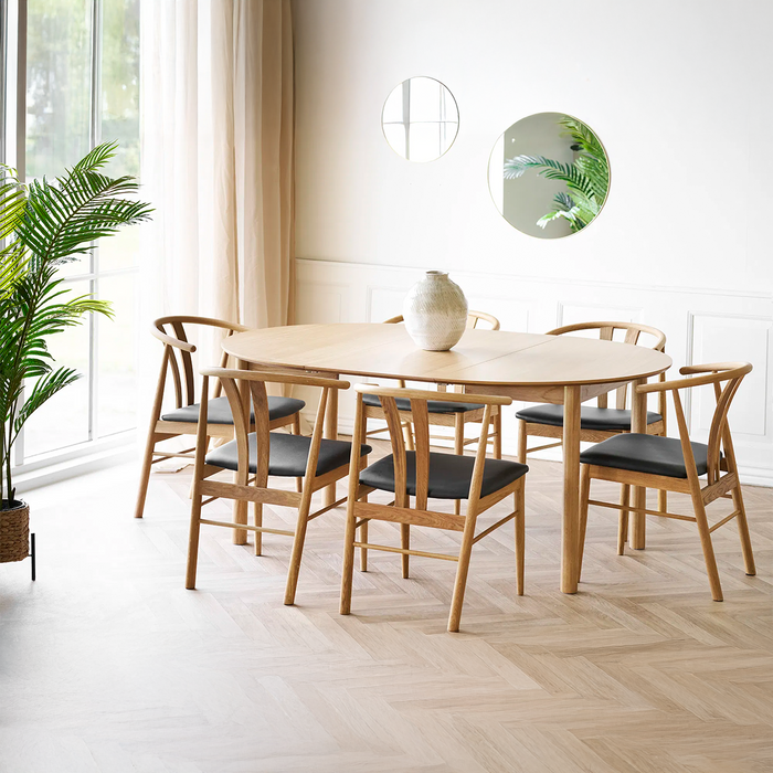 Artichok Loet Uitschuifbare Houten Eettafel - 120 - 220 x 75 cm