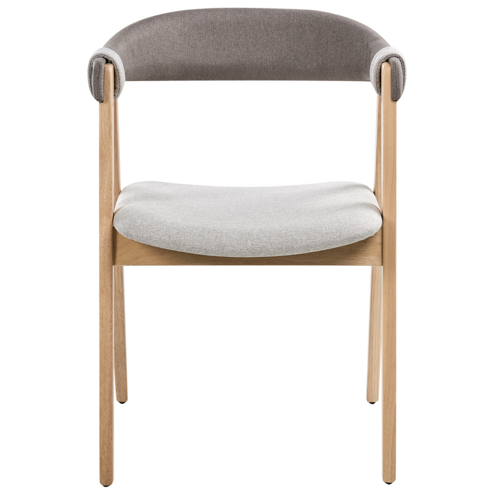 Beliani - DAY - Eetkamerstoel set van 2 - Lichtbruin|Taupe - Polyester