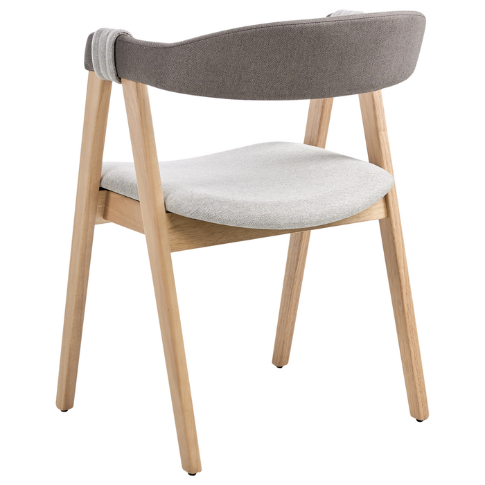 Beliani - DAY - Eetkamerstoel set van 2 - Lichtbruin|Taupe - Polyester