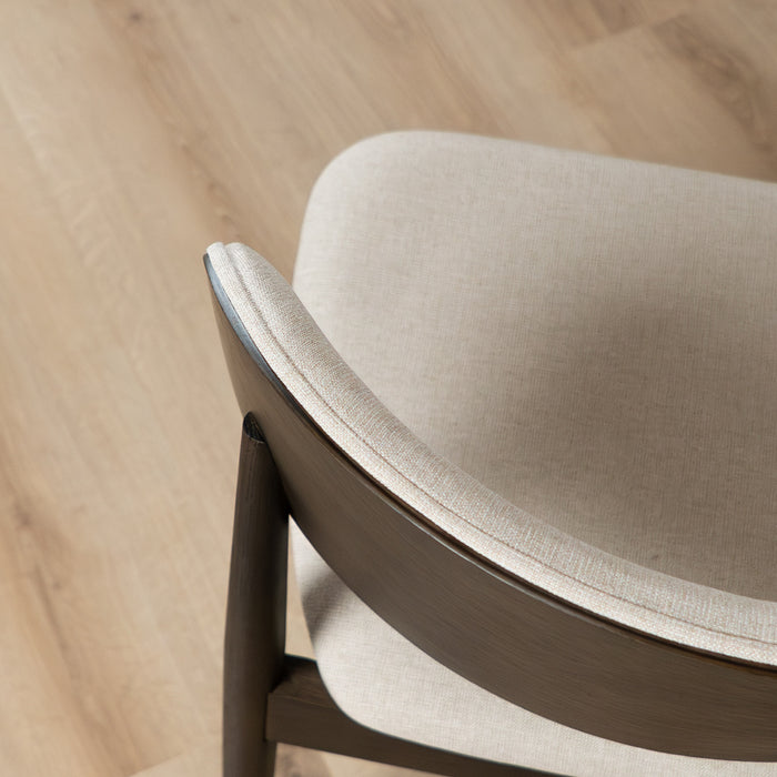 Bronx71 Eetkamerstoel Bohdi linnen walnoot