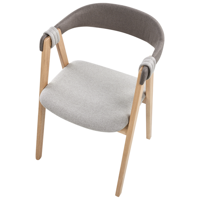 Beliani - DAY - Eetkamerstoel set van 2 - Lichtbruin|Taupe - Polyester