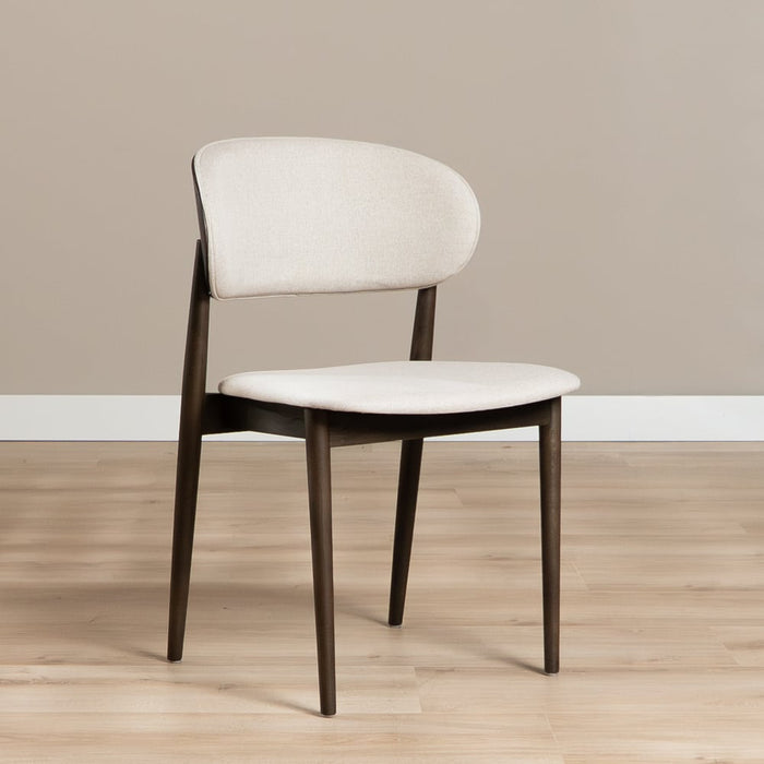 Bronx71 Eetkamerstoel Bohdi linnen walnoot