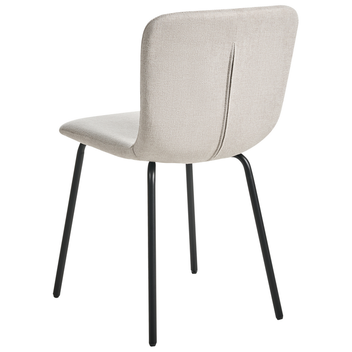 Beliani - CALDWELL - Eetkamerstoel set van 4 - Lichtbeige - Polyester