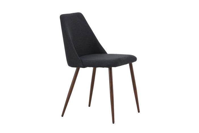 Fjôrd - Eetkamerstoel - Zwart Stof - Night - Set van 2