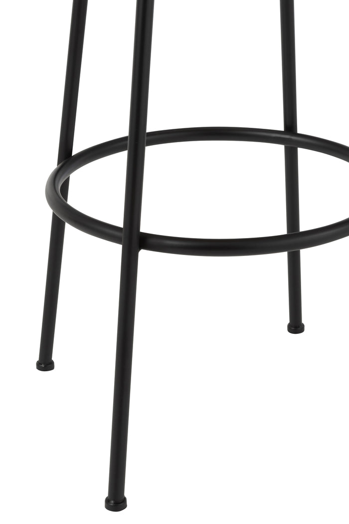 J-Line barstoel Neo - staal - naturel|zwart