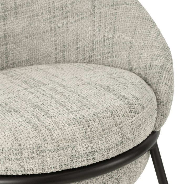 J-Line barkruk - ijzer - grijs|zwart