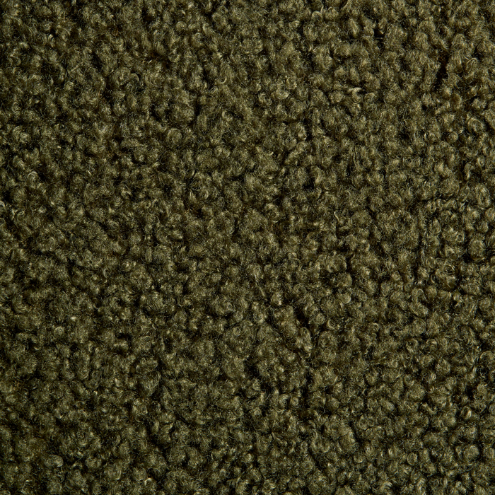 Beliani - LUANA - Barstoel set van 2 - Donkergroen|Lichtbruin - Bouclé