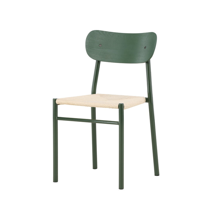 Fjôrd - Eetkamerstoel Groen Touw - Polly - Set van 2