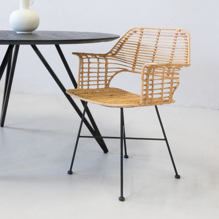 Giga Meubel - Stoel Badung Rotan Naturel - Set van 2