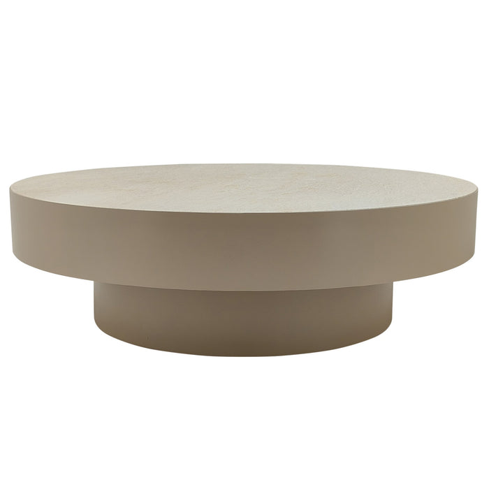 PTMD Corfu Coffee Table Beige Marble