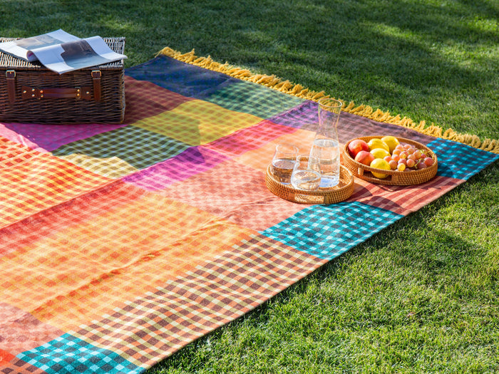 Beliani-BUILI-Picknickkleed-Meerkleurig-150 x 200 cm-Polyester