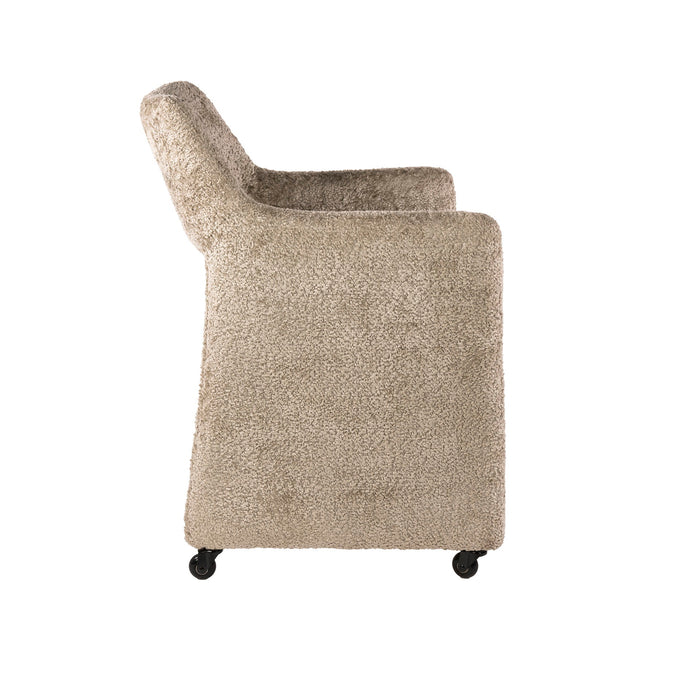 Giga Meubel - Armstoel Forma Elite Wieltjes Alura Zand - Set van 2