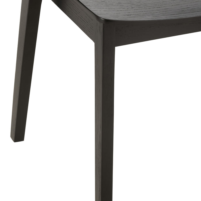 J-Line stoel Laga - eikhout|multiplex - zwart