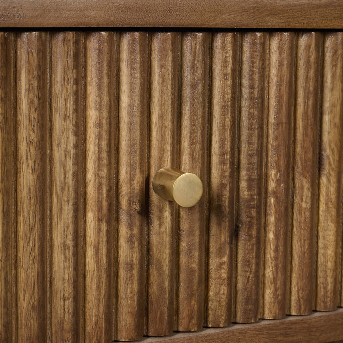 Nachtkastje Sem - Bruin|Hout - Mango|Hout - Noten - Hout