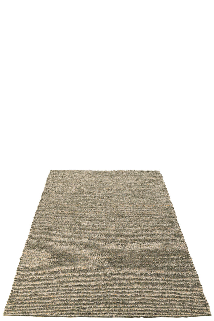 J-Line tapijt Geweven - polyester - ecru|olijfgroen