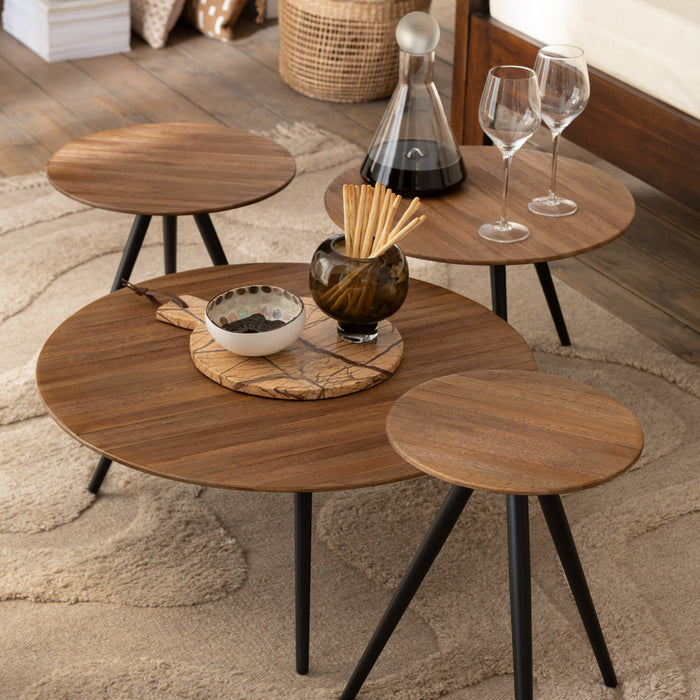 J-Line tapijt Getufd Curves|Franjes - wol - beige