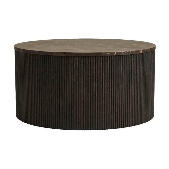 Artichok Babette Salontafel Donkerbruin Marmer - Ø 80