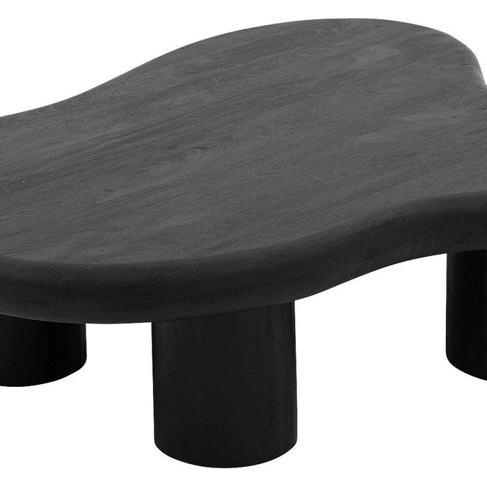 Goossens Salontafel Savi in Mango zwart gelakt