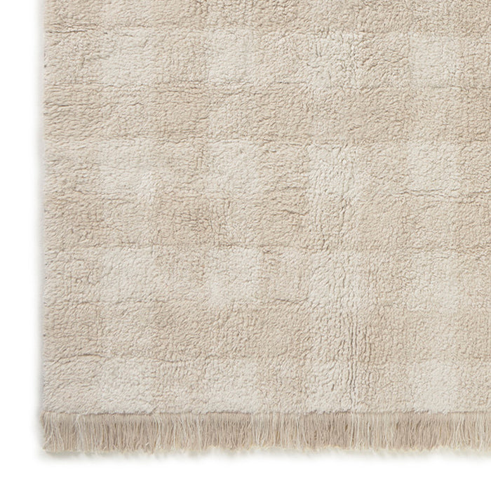 Lorena Canals Vichy Vloerkleed 90 x 120 cm - Ivoor