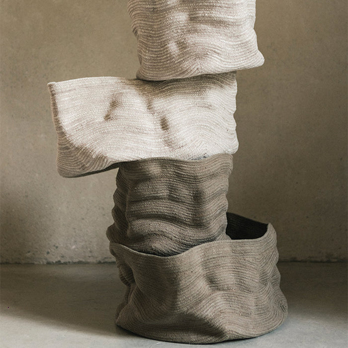 Lorena Canals Stonewashed Opbergmand 25 x 45 cm - Bruin