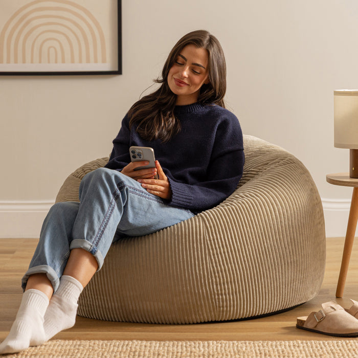 icon Kingston Zitzak - Ribfluweel - Beige