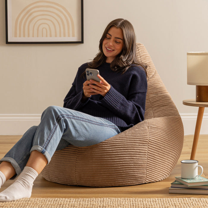 icon Dalton Zitzak - Ribfluweel - Mocha