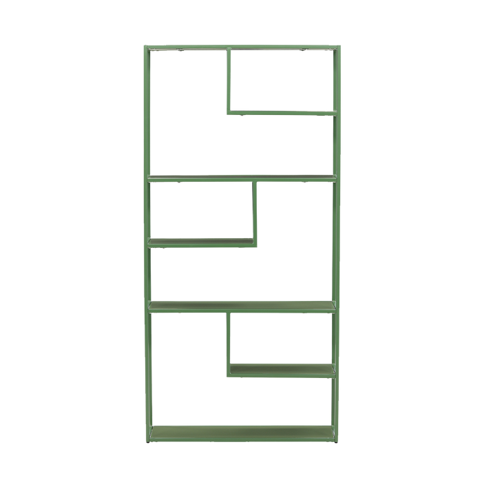 Nest living Jaxx Metalen Boekenkast Groen - 164 x 80 cm
