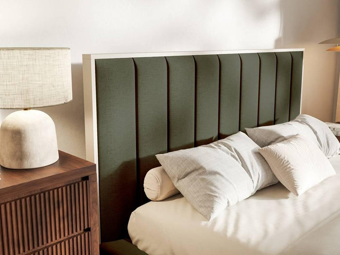 NADUVI Collection Bedframe Taavi chenille met verlichting 140 x 200 cm