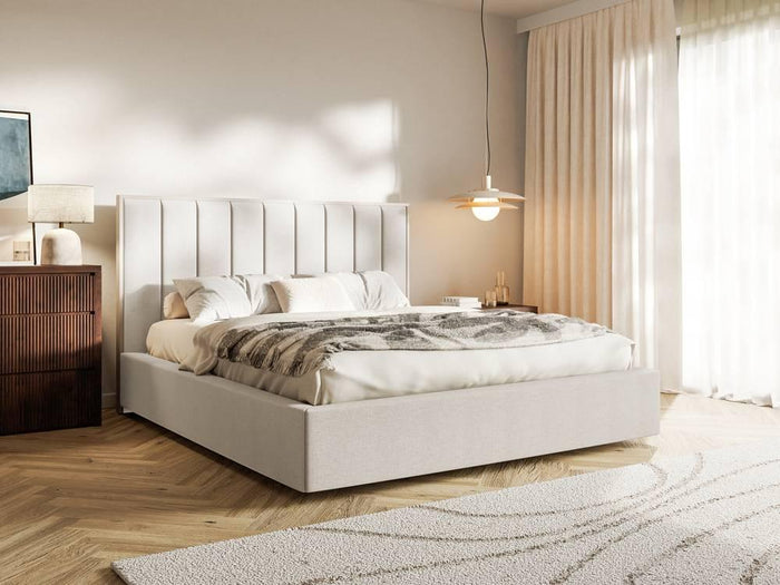 NADUVI Collection Bedframe Taavi chenille 140 x 200 cm