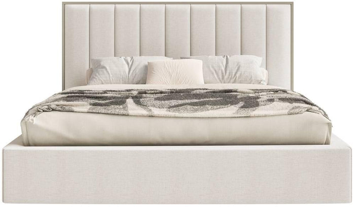 NADUVI Collection Bedframe Taavi chenille 140 x 200 cm